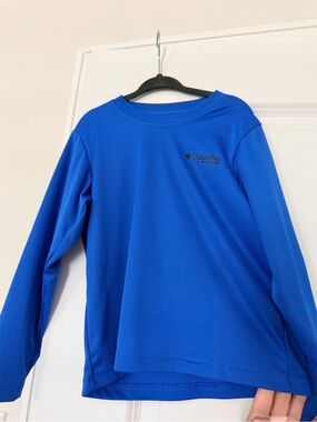 Columbia Royal Blue Long-Sleeve Crew Neck Shirt
